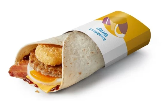 Breakfast Wrap with Brown Sauce