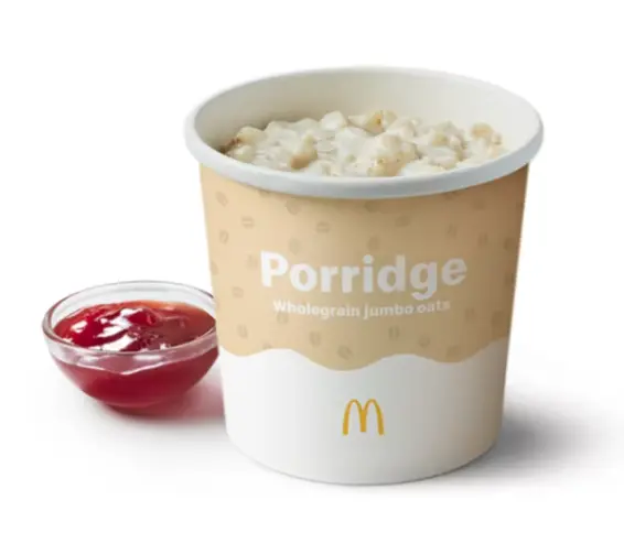 Porridge with Strawberry Jam
