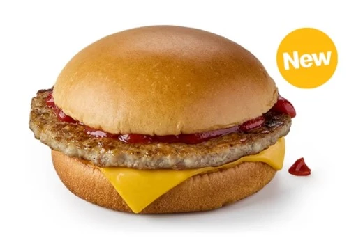 Sausage sandwich with brown sauce